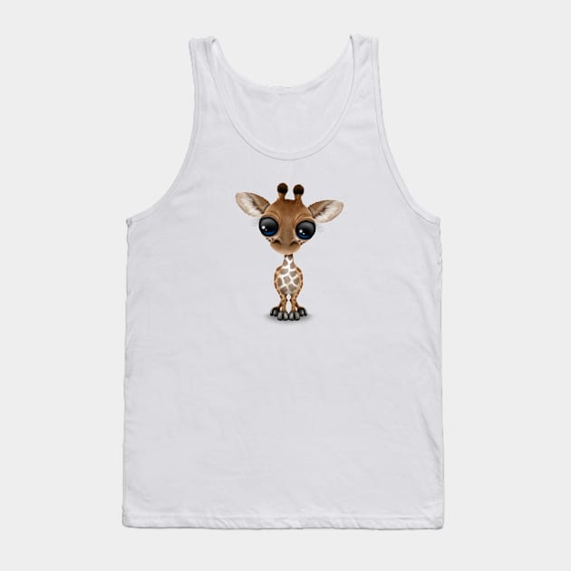 Cute Curious Baby Giraffe Tank Top by jeffbartels